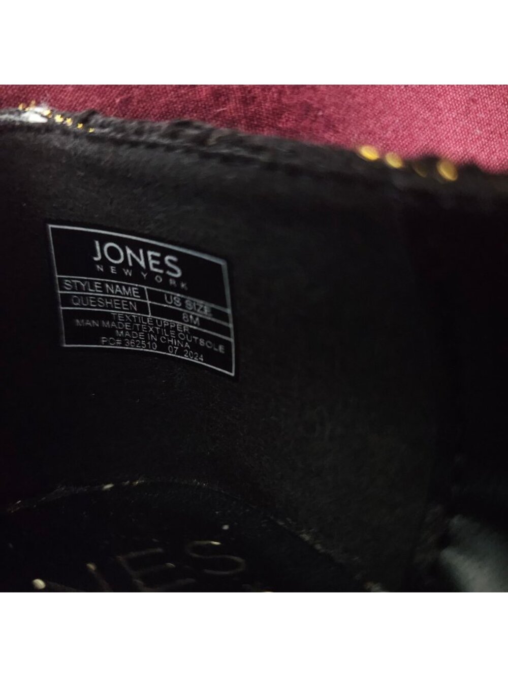 Jones New York Women's Black Tweed Quesheen Pointed Toe Tailored Flats Size 8M - Picture 15 of 15